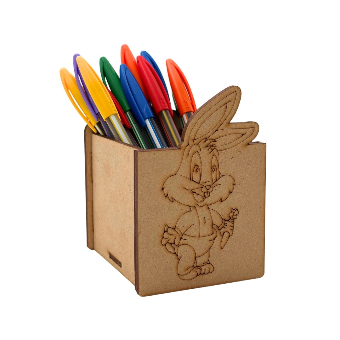 Rabbit Looney Tunes Pen Stand MDF Design 1