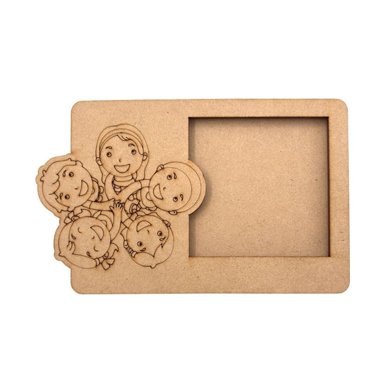 Group Of Friends Three Layered Photo Frame MDF Design 1