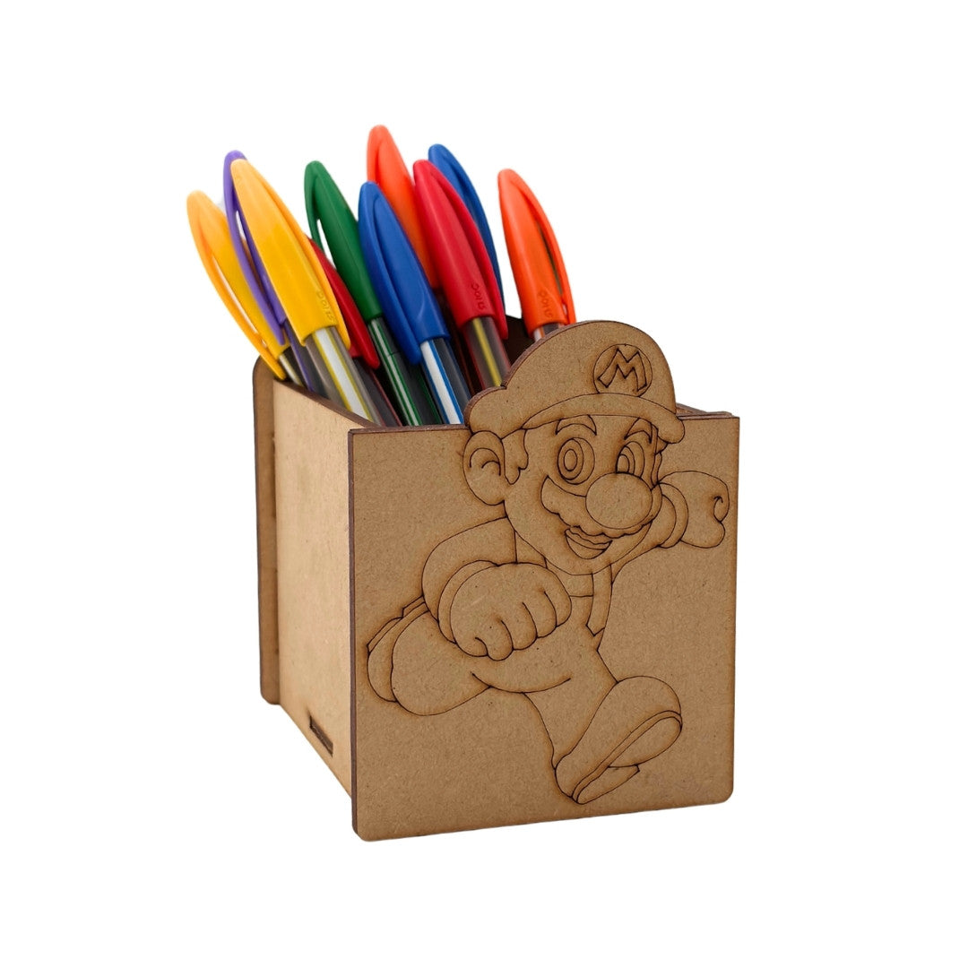 Mario Pen Stand MDF Design 1