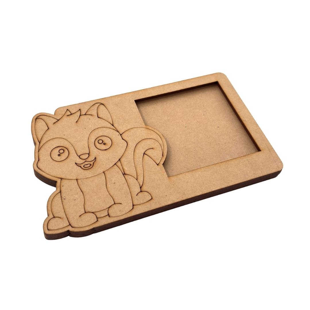 Squirrel Three Layered Photo Frame MDF Design 1