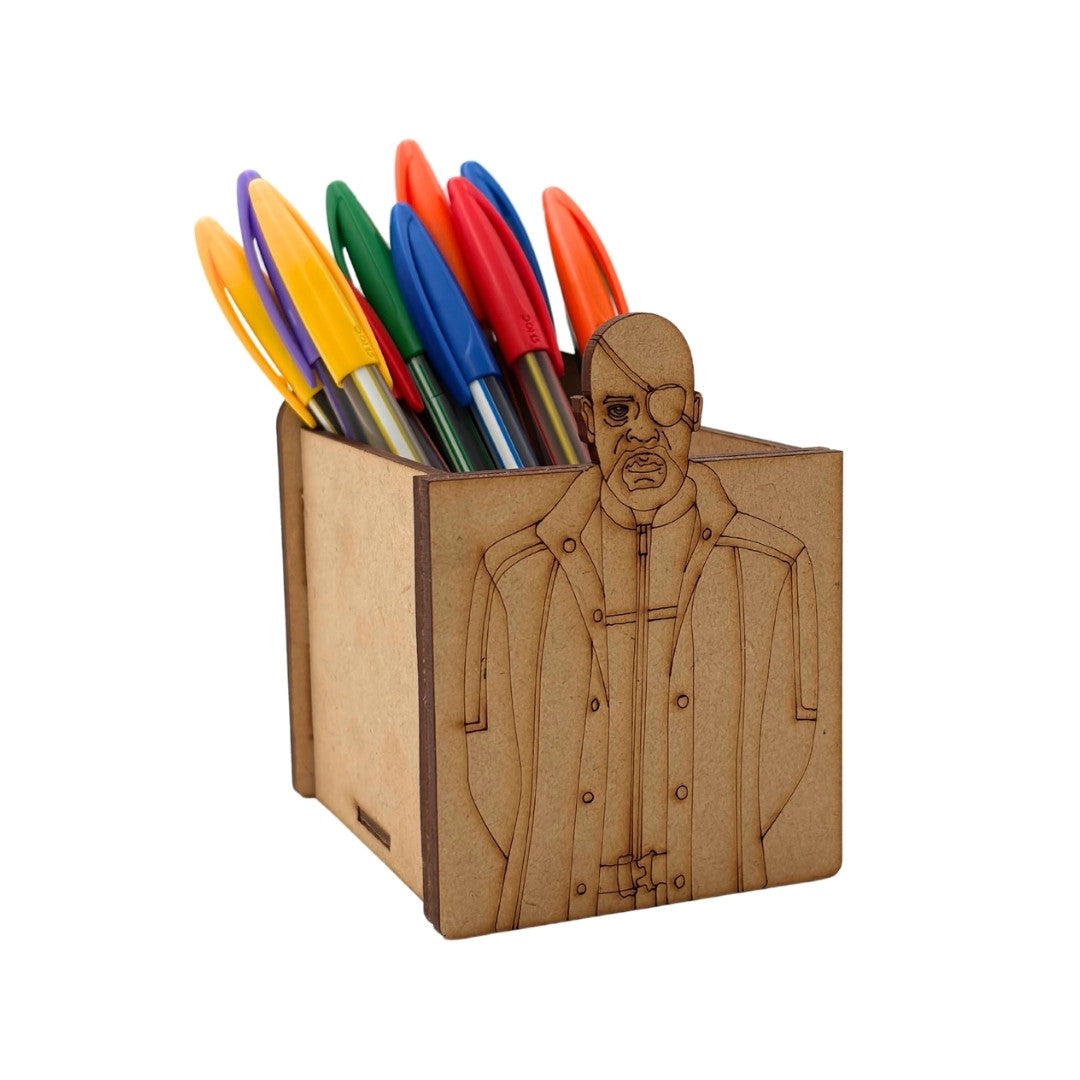 Nick Fury Marvel Pen Stand MDF Design 1