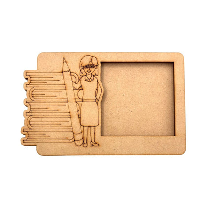 Teacher Three Layered Photo Frame MDF Design 1