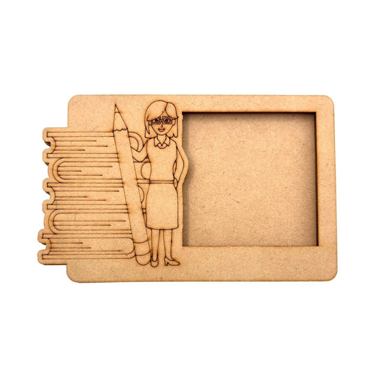 Teacher Three Layered Photo Frame MDF Design 1