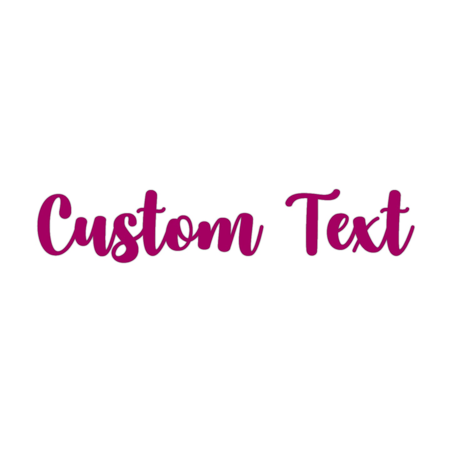 Acrylic Custom Text Name Cutout