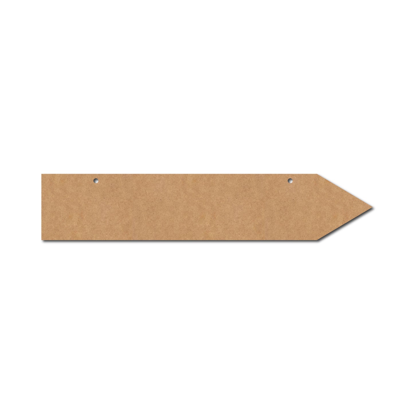 Arrow Plank Cutout With Holes MDF Design 1