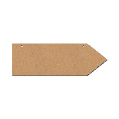 Arrow Plank Cutout With Holes MDF Design 1