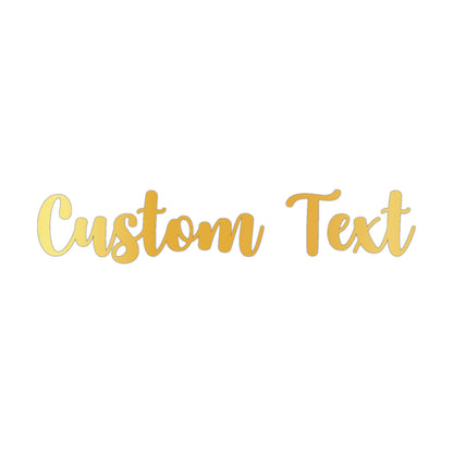 Acrylic Custom Text Name Cutout