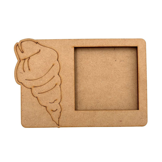 Seashell Three Layered Photo Frame MDF Design 1