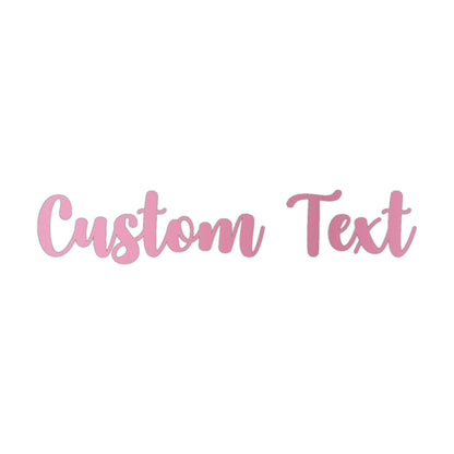 Acrylic Custom Text Name Cutout