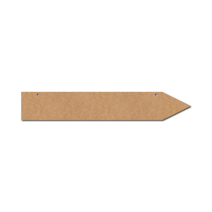 Arrow Plank Cutout With Holes MDF Design 1