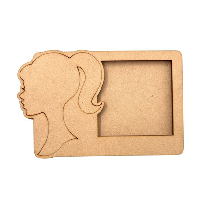 Barbie Three Layered Photo Frame MDF Design 1