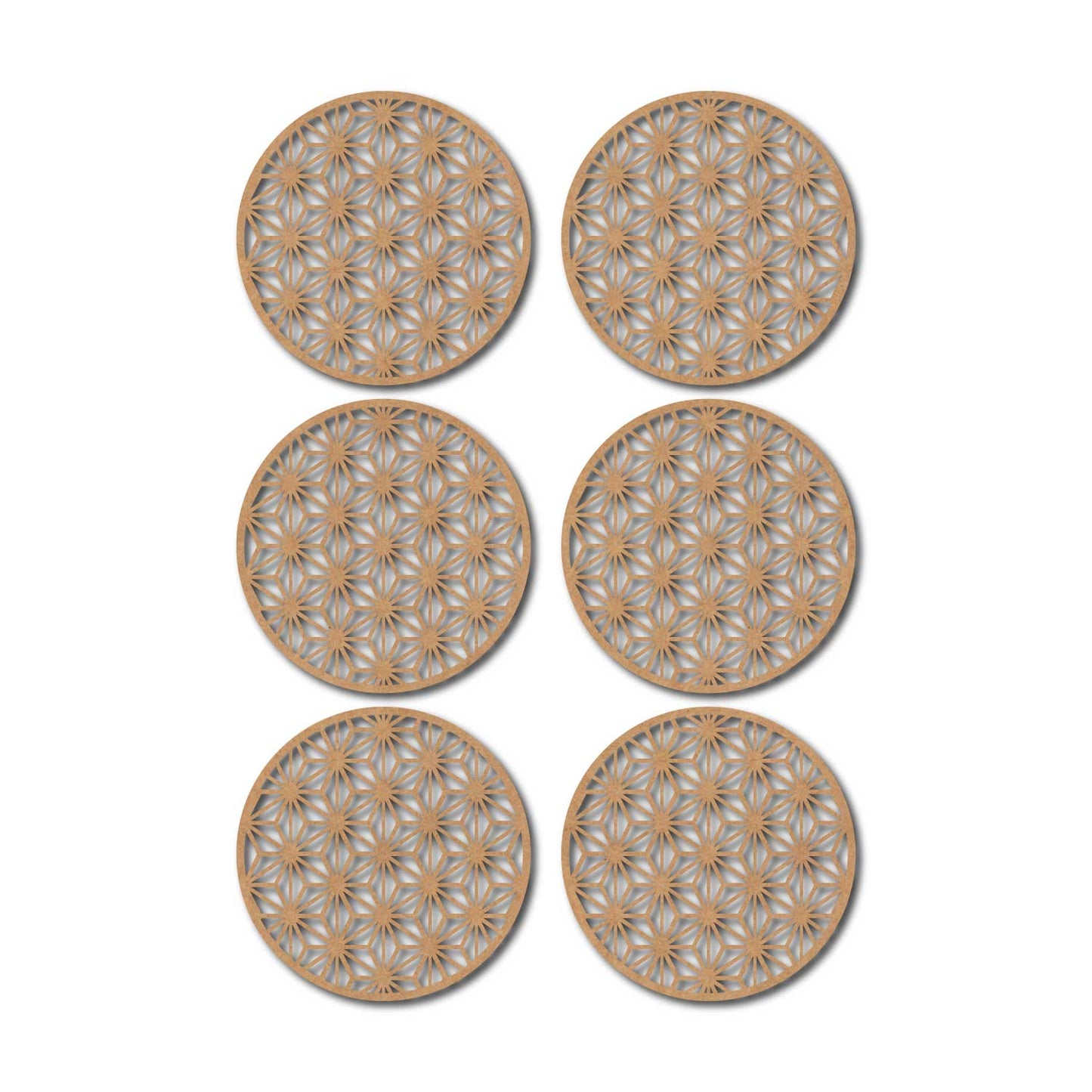 Round Coaster MDF Design 3