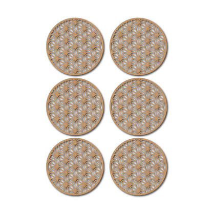 Round Coaster MDF Design 3