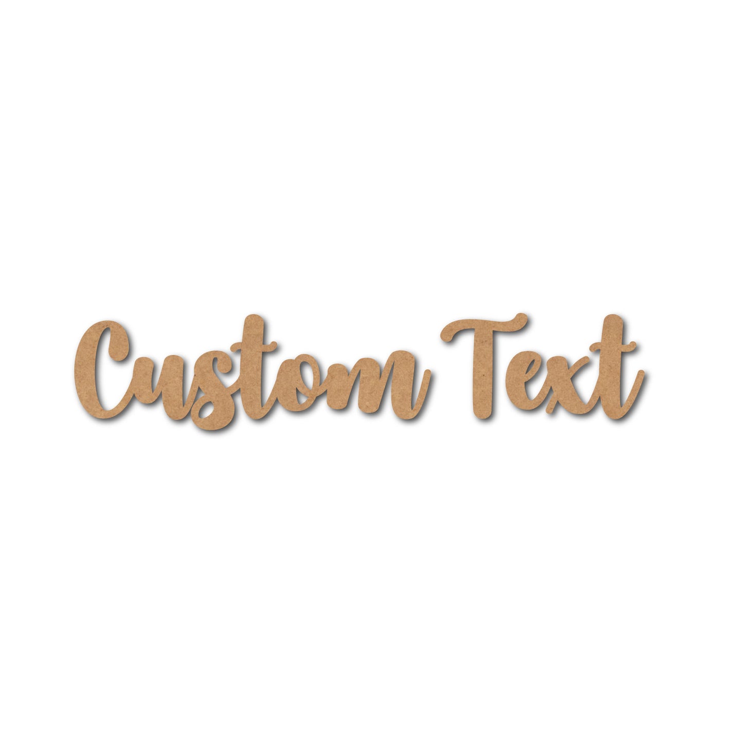 MDF Custom Text Name Cutout