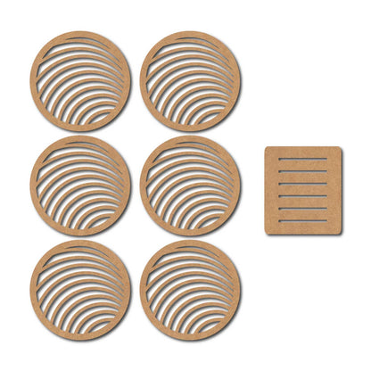 Round Coaster MDF Design 19