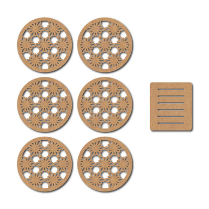 Round Coaster MDF Design 20