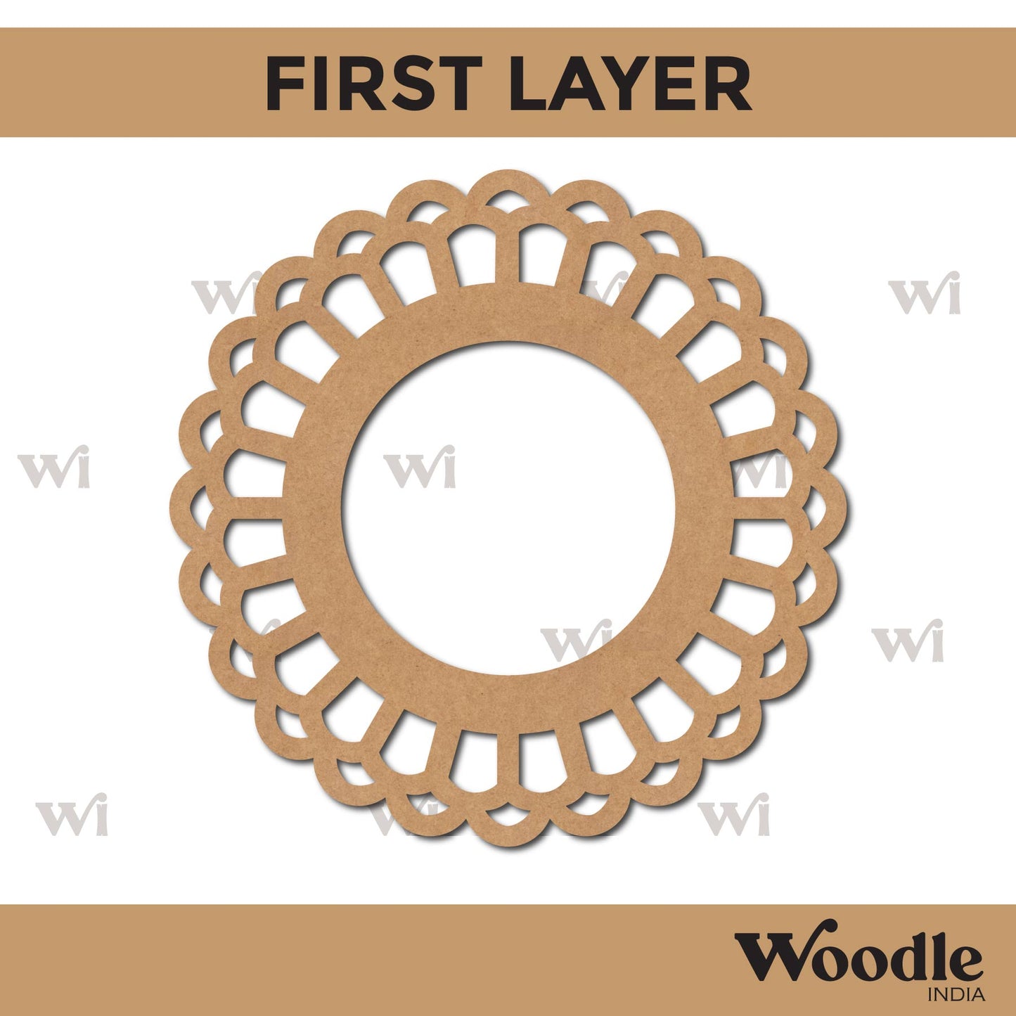 Diya Tealight Holder MDF Design 60
