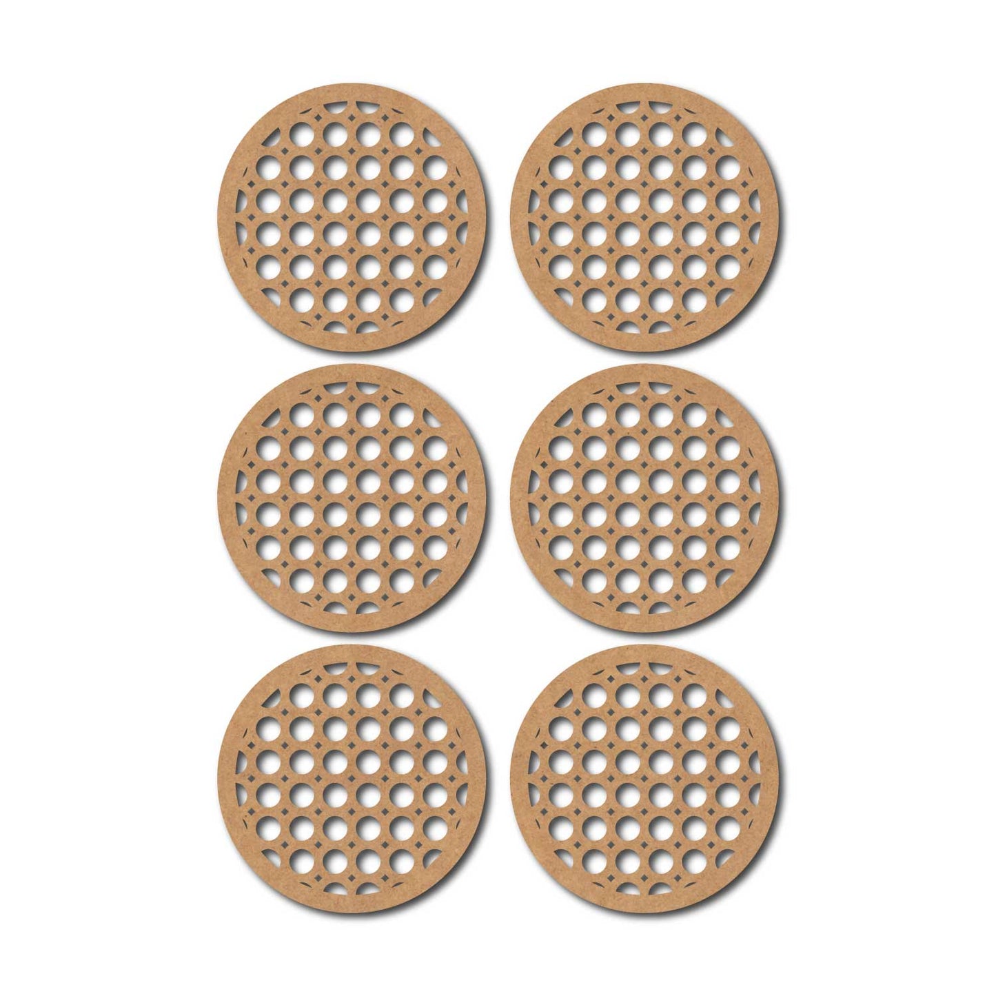 Round Coaster MDF Design 7