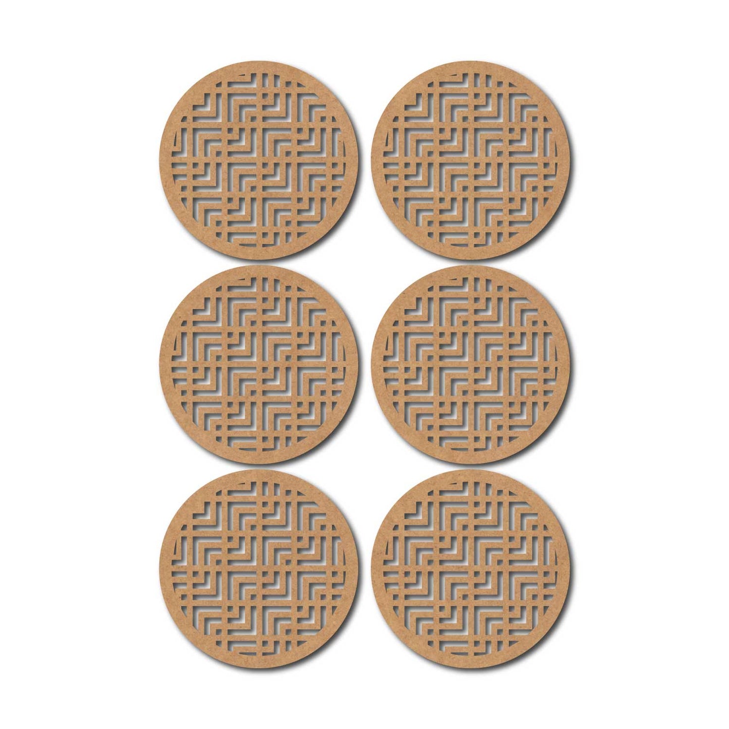 Round Coaster MDF Design 17