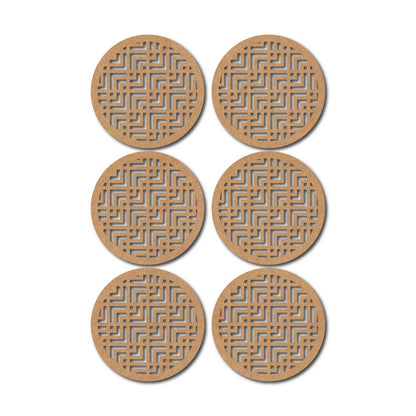 Round Coaster MDF Design 17
