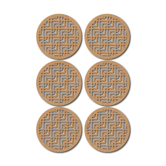 Round Coaster MDF Design 17