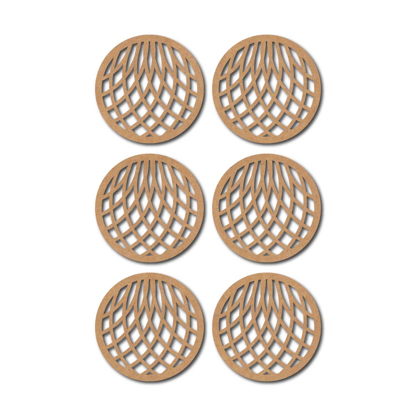 Round Coaster MDF Design 5