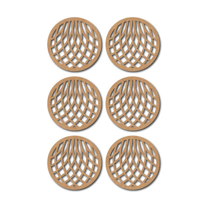 Round Coaster MDF Design 5