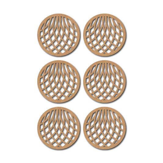 Round Coaster MDF Design 5
