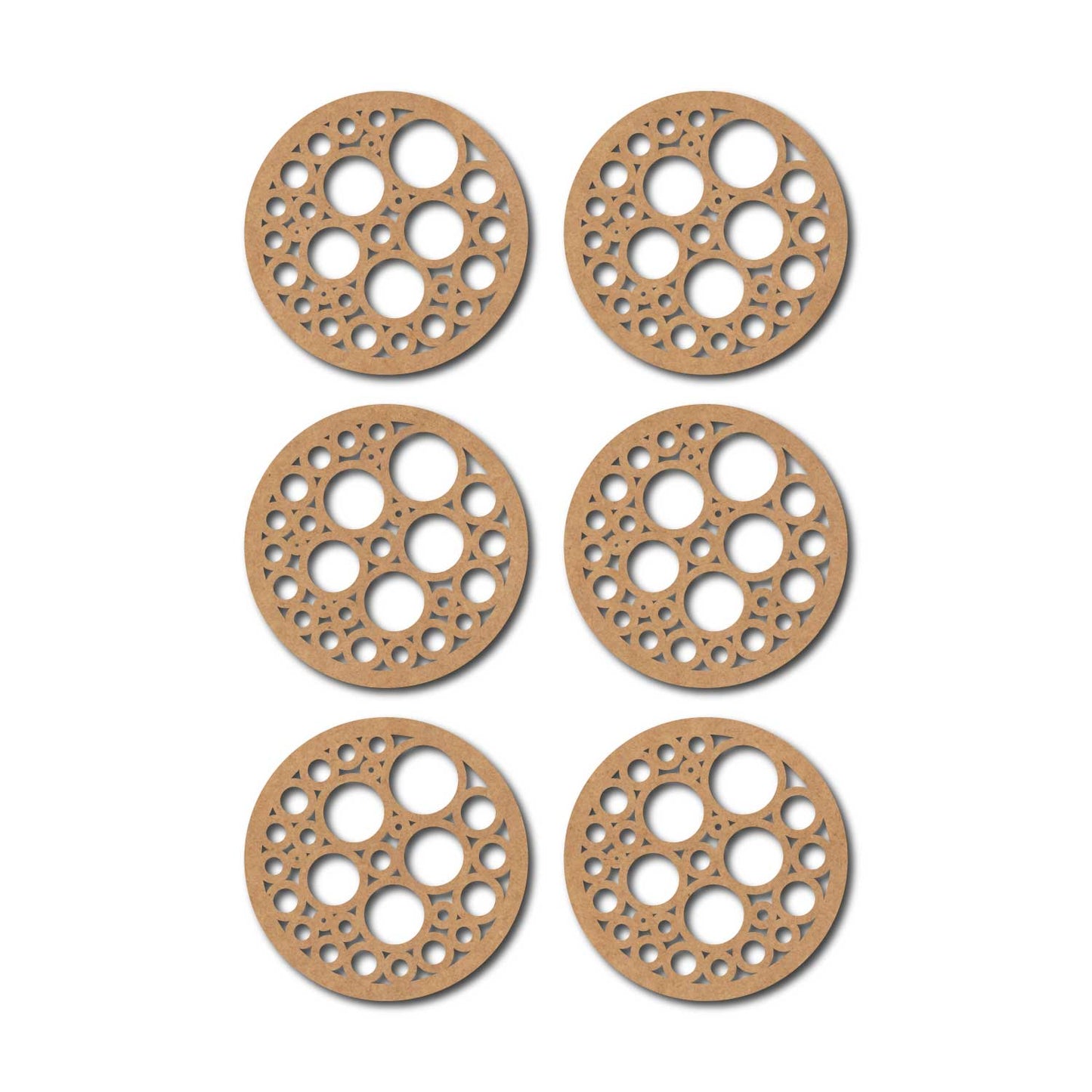 Round Coaster MDF Design 6