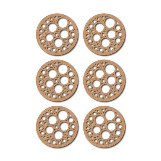 Round Coaster MDF Design 6