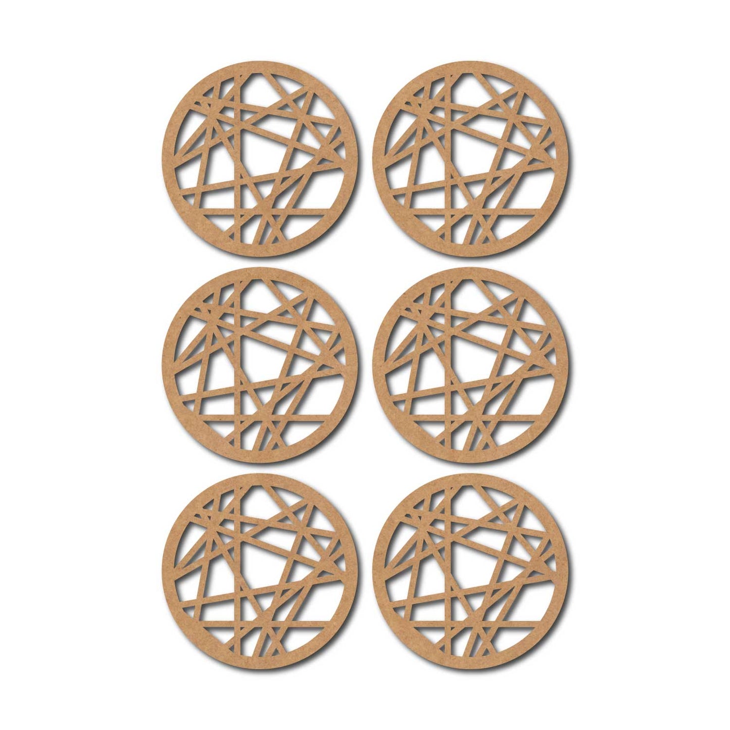 Round Coaster MDF Design 9