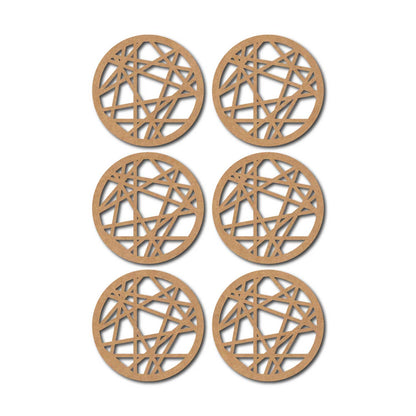 Round Coaster MDF Design 9