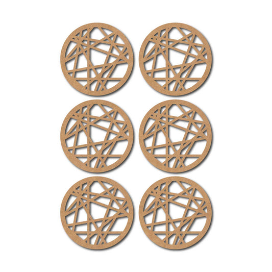 Round Coaster MDF Design 9