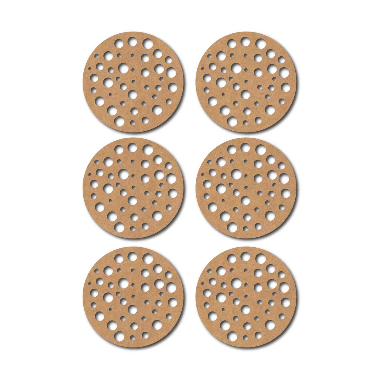 Round Coaster MDF Design 15
