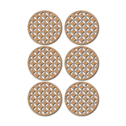 Round Coaster MDF Design 4