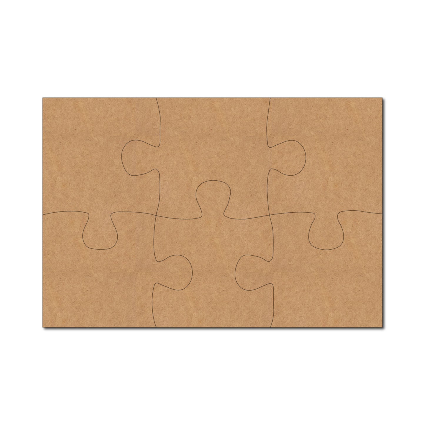 Puzzle Set Cutout MDF Design 1