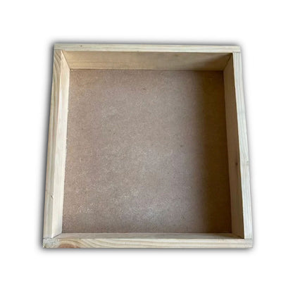 Pinewood Square Wooden Tray Without Handles