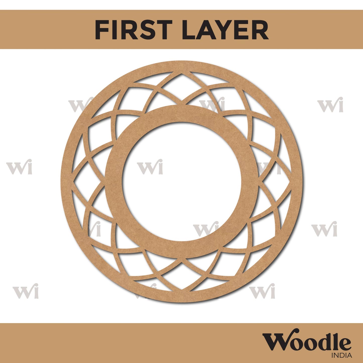 Diya Tealight Holder MDF Design 63