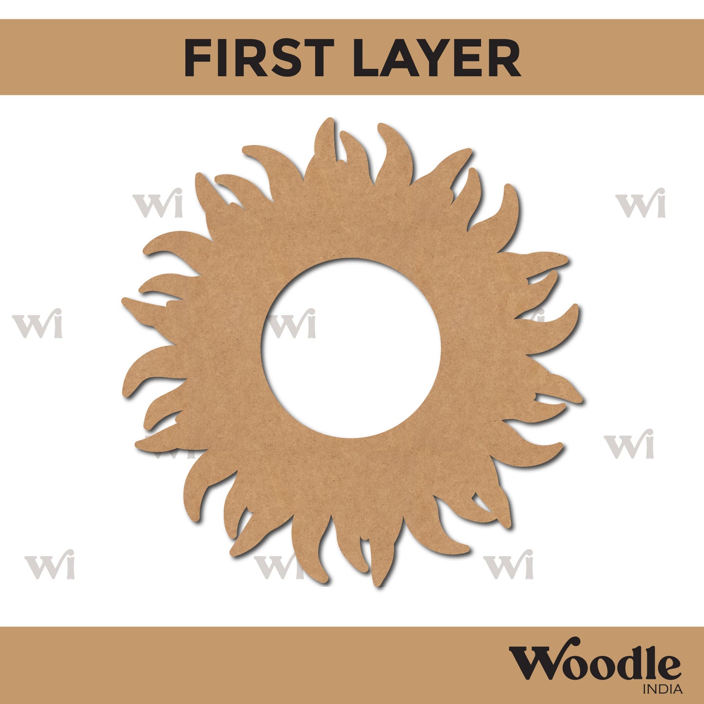 Diya Tealight Holder MDF Design 54
