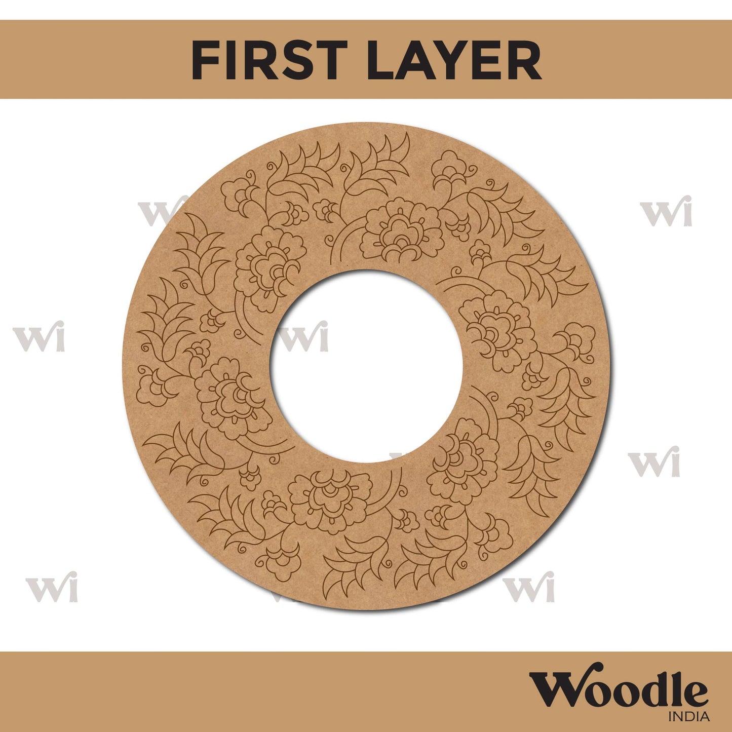 Diya Tealight Holder MDF Design 82