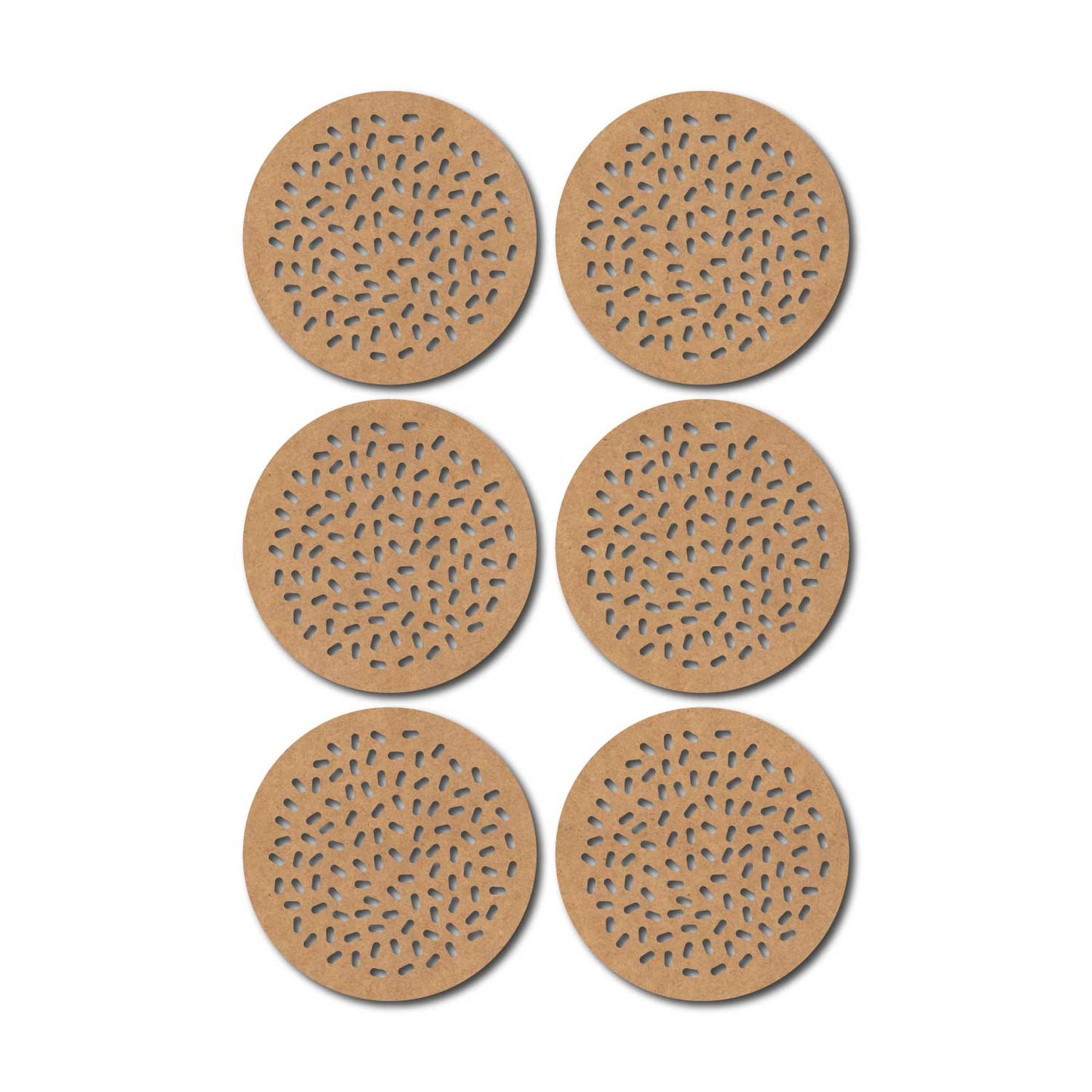 Round Coaster MDF Design 16