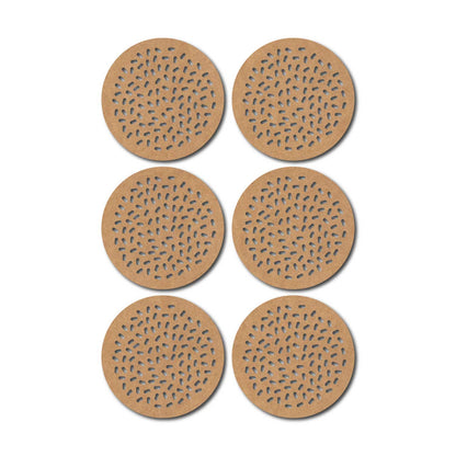 Round Coaster MDF Design 16