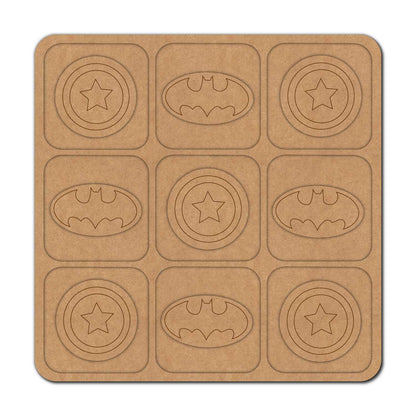 Marvel Tic Tac Toe Pre Marked MDF Design 1