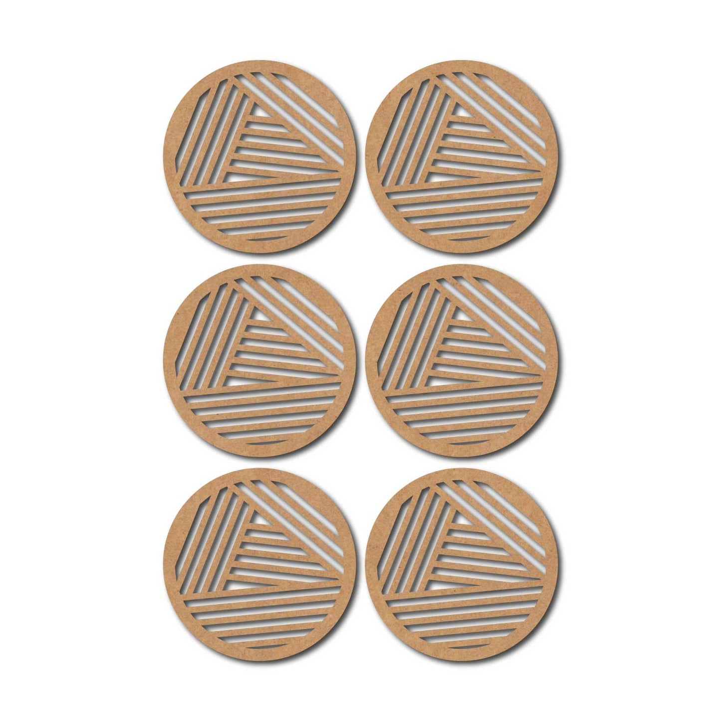 Round Coaster MDF Design 11