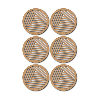Round Coaster MDF Design 11