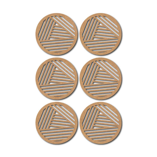 Round Coaster MDF Design 11