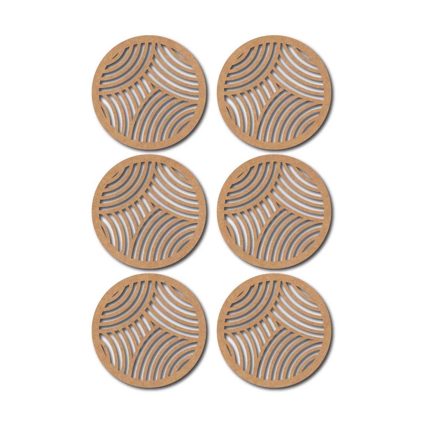 Round Coaster MDF Design 14