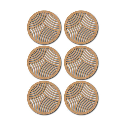 Round Coaster MDF Design 14