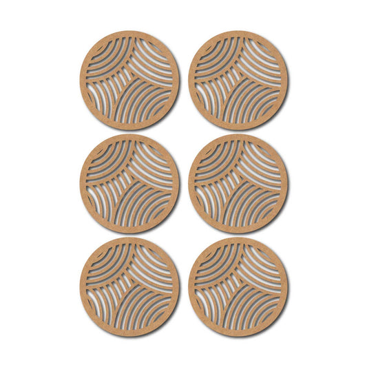 Round Coaster MDF Design 14