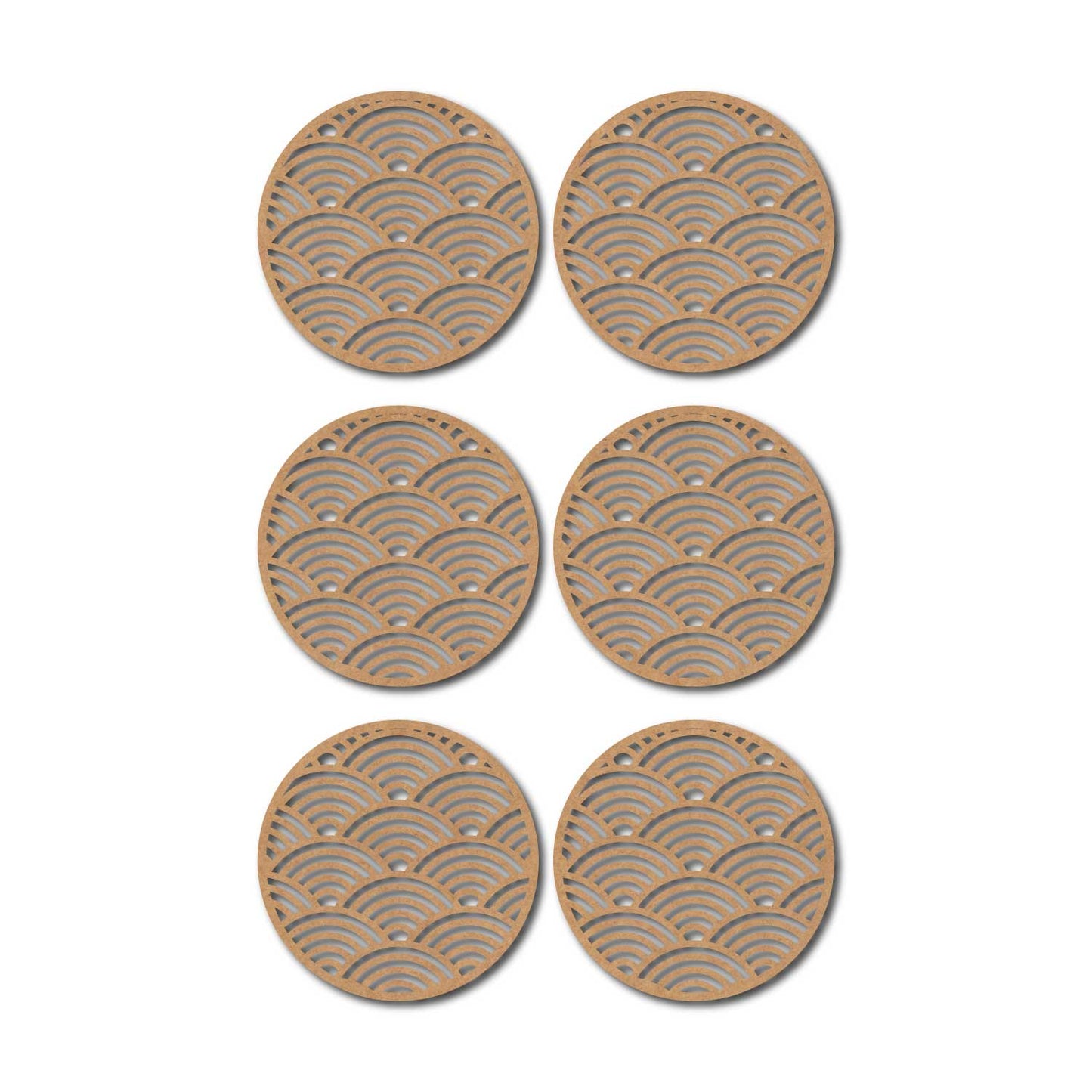 Round Coaster MDF Design 21